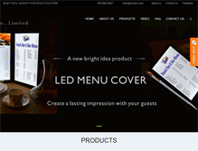 Tablet Screenshot of ledmenucover.com